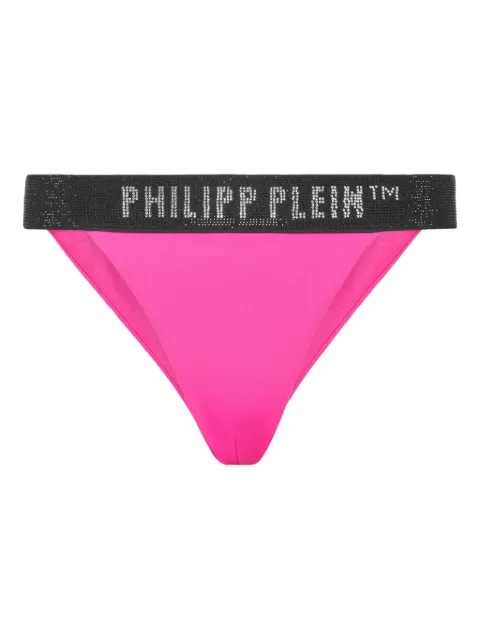 Philipp Plein logo-band bikini bottoms Pink SAECWUY0238PTE003N