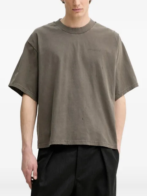 Won Hundred embroidered-detail T-shirt Brown 361212071