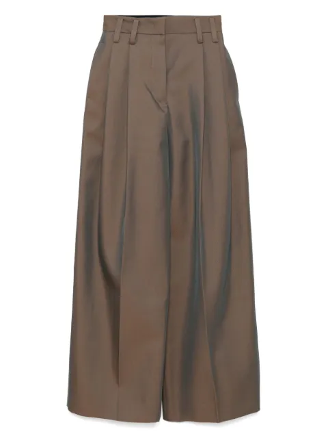 Jil Sander wide-leg trousers Brown J03KA0292J40221