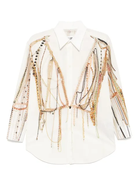 MM6 Maison Margiela long-sleeved shirt White S62DT0038M35256