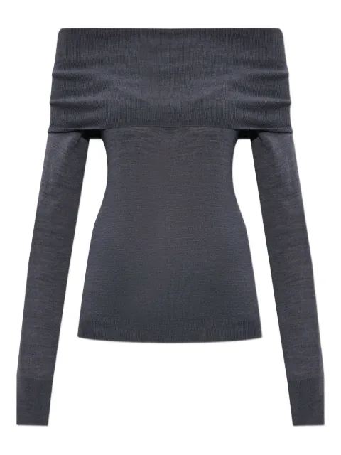 Stella McCartney off-shoulder sweater Grey 6K10403S2598