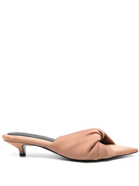 Carven pointed-toe twisted heeled sandals Brown 6251161232N608371