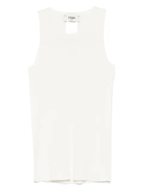 FENDI jersey tank top Neutrals FZXD56AUI4