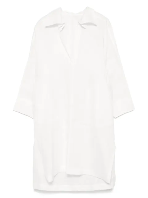 Issey Miyake V-neck midi dress White IM56FH554