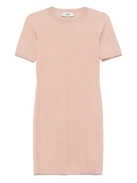 FENDI monogram mini dress Pink FZDD61AUZR