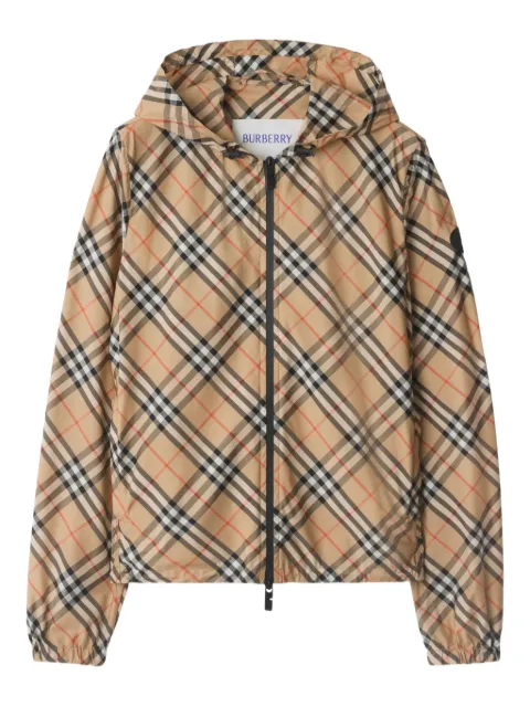 Burberry check hooded jacket Neutrals 8110301