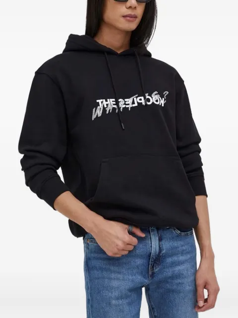 The Kooples rhinestone-embellished hoodie Black HSWE26013