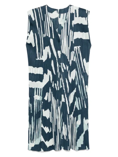 Pleats Please Issey Miyake Refraction tank top Blue PP56JE703