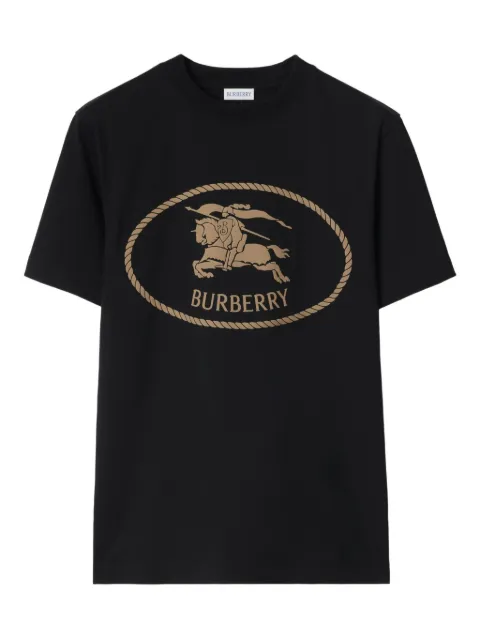 Burberry Knight-stamp cotton T-shirt Black 8110953163419A1189