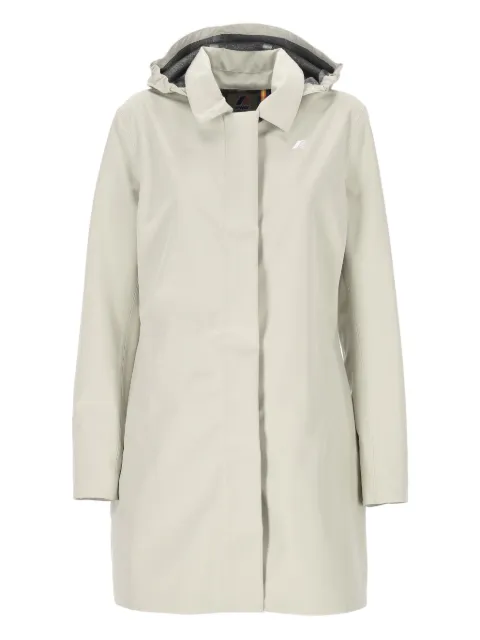 K-Way Mathy Bonded hooded coat Neutrals K7127JW