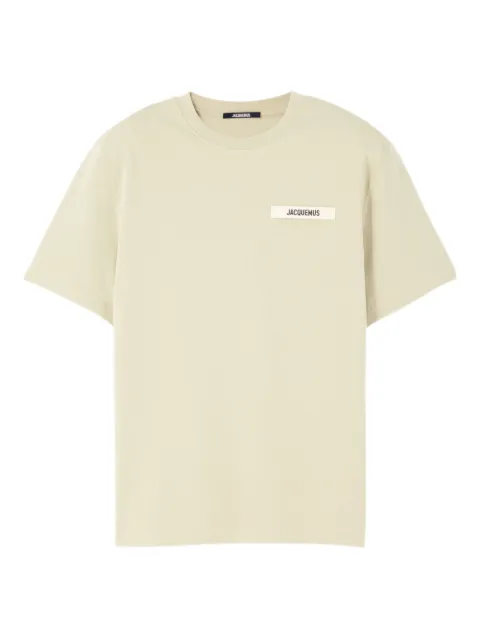 Jacquemus Gros Grain logo-patch T-shirt Green TSM00133AJ00226