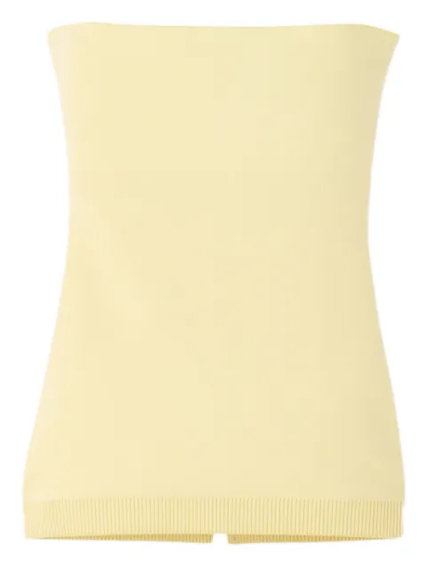 Jacquemus strapless knitted top Yellow TOW00824AK00269