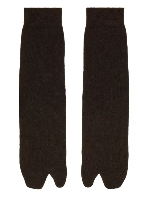 Maison Margiela Tabi split-toe socks Brown S51TL0052S17867