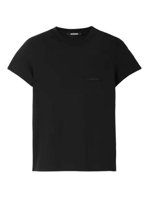 Jacquemus logo-patch T-shirt Black TSW00550AJ00029