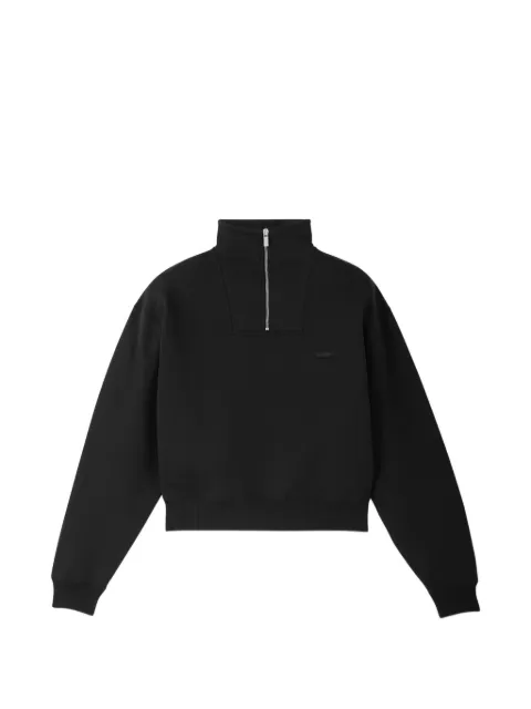 Jacquemus The Gros Grain zipped-rollneck sweatshirt Black SSW00210AJ00174