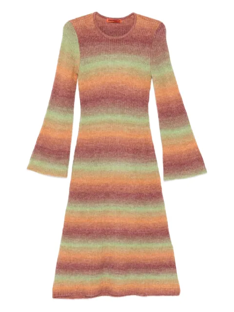 Simon Miller Axon striped midi dress Orange W70286094