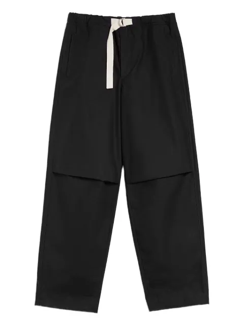 Jil Sander cotton trousers Black J47KA0268J45296