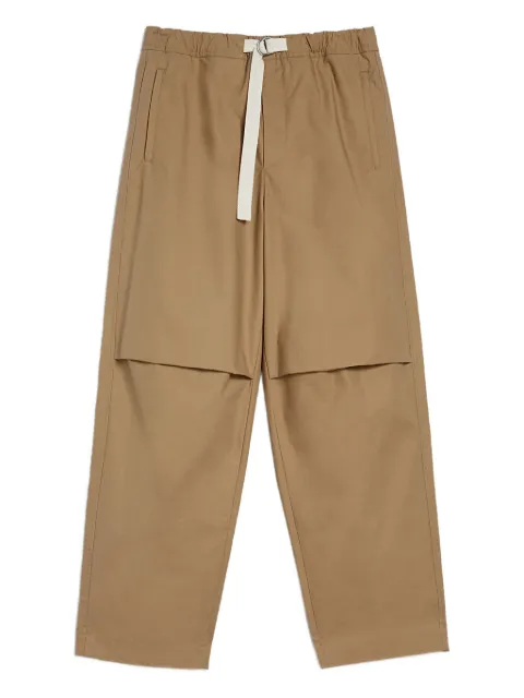 Jil Sander belted pocket-detail trousers Neutrals J47KA0268J45296