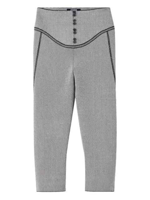 Jacquemus button-detailed cropped trousers Grey PAW00618AK00269