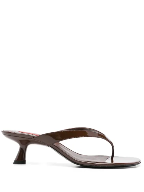 Simon Miller Chocolate 57mm Beep Thong sandals Brown F1069017