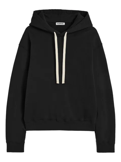 Jil Sander cotton terry hoodie Black J47GU0131J20039