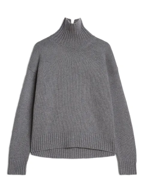 Jil Sander high-neck ribbed-cuff sweater Grey J02GP0035J13203