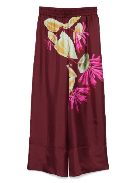 Pierre-Louis Mascia floral-print trousers Red ALOEGOTSSPT11903