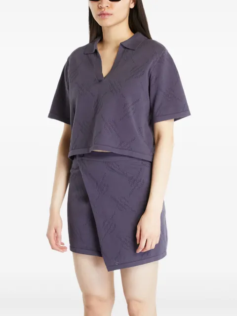 Daily Paper Repatty textured polo top Grey 2313034