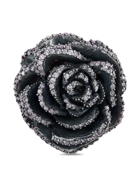 King Baby cubic zirconia rose ring Silver Q205076PCZ