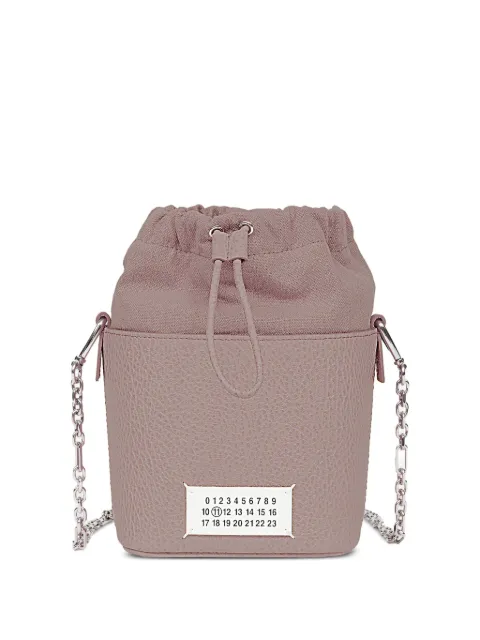 Maison Margiela small 5AC drawstring bucket bag Brown S61WG0035P4348
