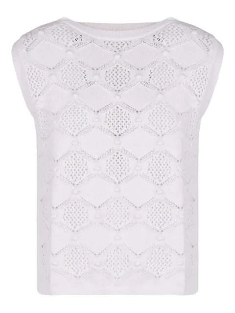 Max Mara open-knit top White 6361012600