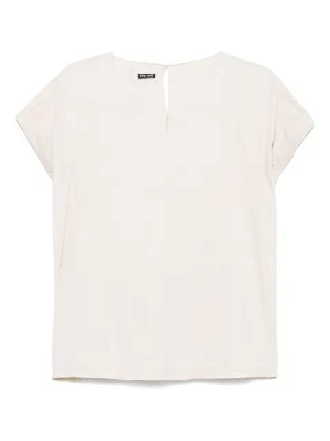 Miu Miu Pre-Owned 2010s cotton top Neutrals MI280RQ
