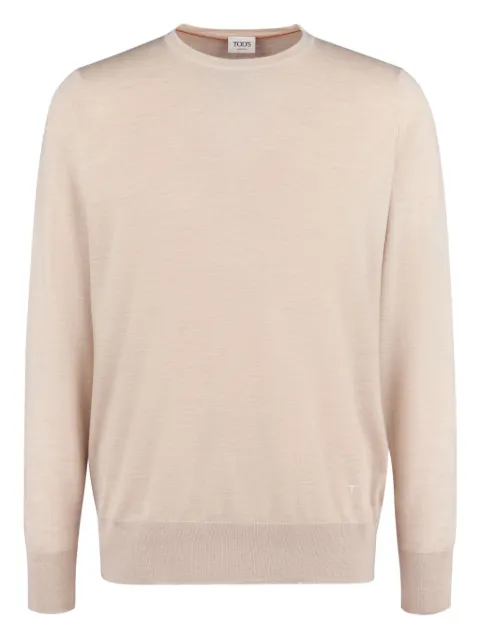 Tod's crew-neck long-sleeved sweater Neutrals X8MC1518510WFV