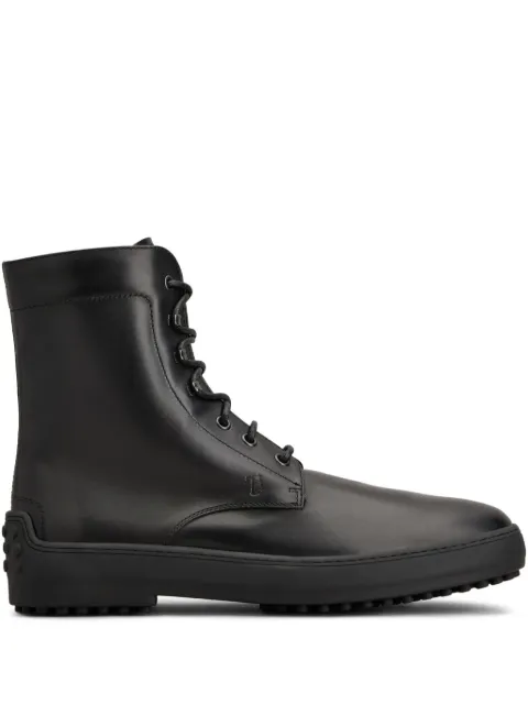 Tod's leather combat boots Black XXM84L0GK50NF5