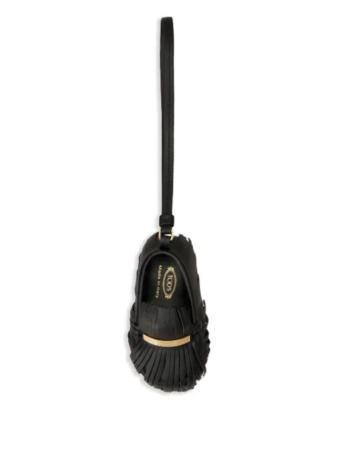 Tod's fringed loafer keyring Black XAWCFLX2400ROR