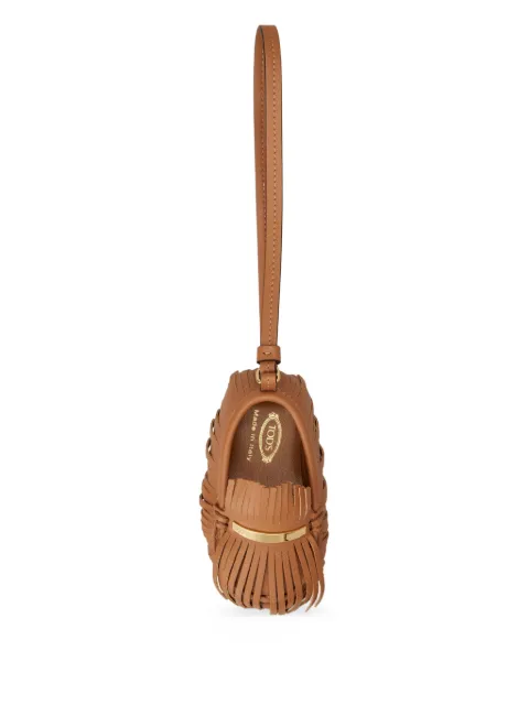 Tod's leather bag charm Neutrals XAWCFLX2400ROR