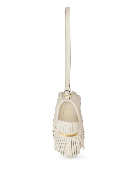 Tod's fringed loafer keyring Grey XAWCFLX2400ROR