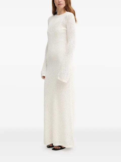 HERSKIND open-back bell-sleeve maxi dress White 5522910