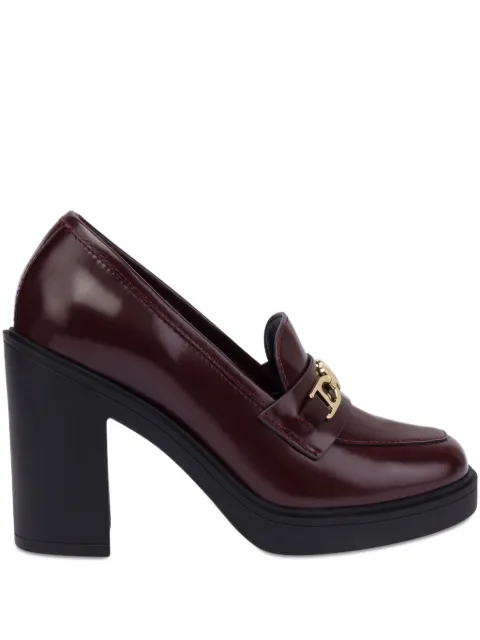 Love Moschino leather pumps Red JA1018AG1NJD0