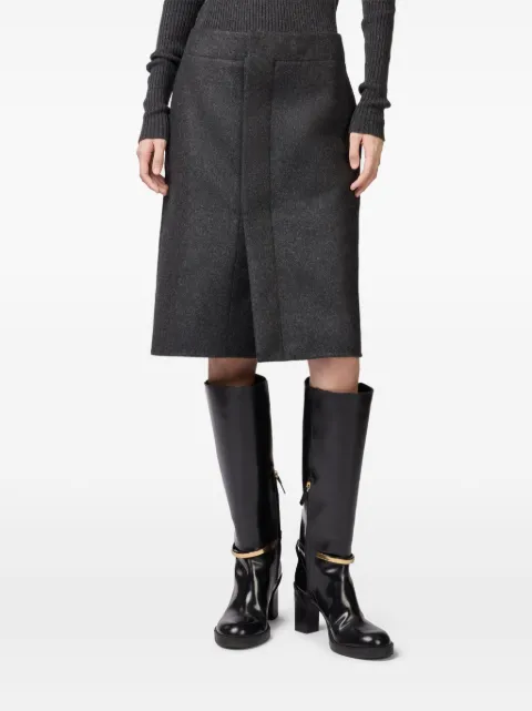 Tod's double-pocket wool skirt Black X4W91515180XKQ