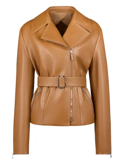 Tod's belted leather jacket Brown X1W09511040WWO