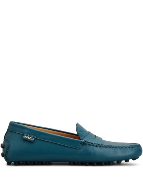 Tod's pebble-detail leather loafers Blue XXW22L00010SMX