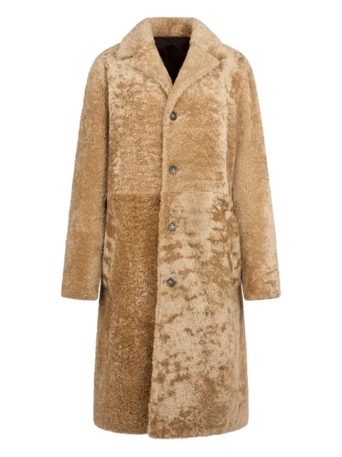 Tod's button shearling coat Neutrals X1W54511020XLF