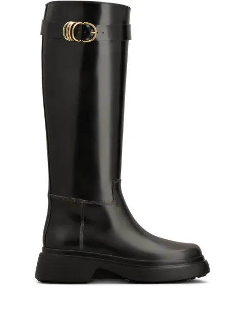 Tod's leather knee-high boots Black XXW74L0JL70TWR
