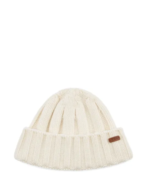 Tod's ribbed-knit beanie White X9MF3519110VRH