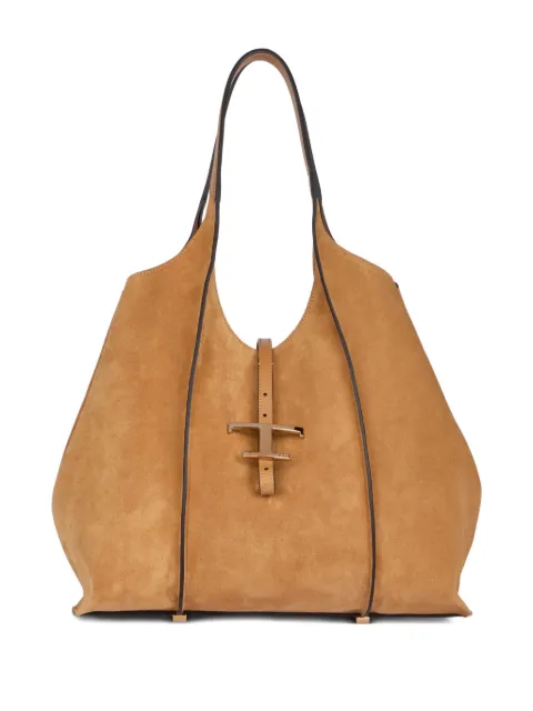 Tod's T-Timeless suede shoulder bag Brown XBWTSBA0300P3A