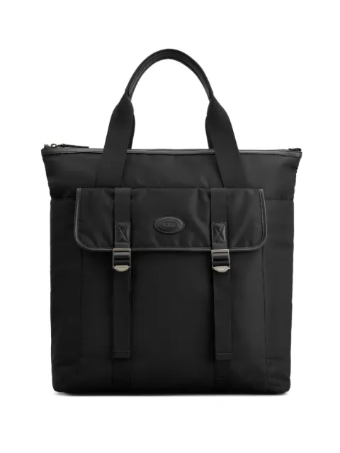 Tod's two-handle buckle backpack Black XBMTRKF9300SPF
