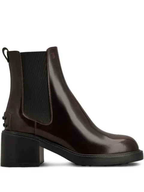 Tod's leather Chelsea boots Red XXW73L0JK00AKT