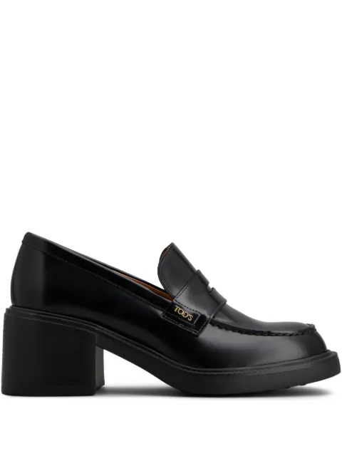 Tod's 60mm leather loafers Black XXW73L0JK40SHA