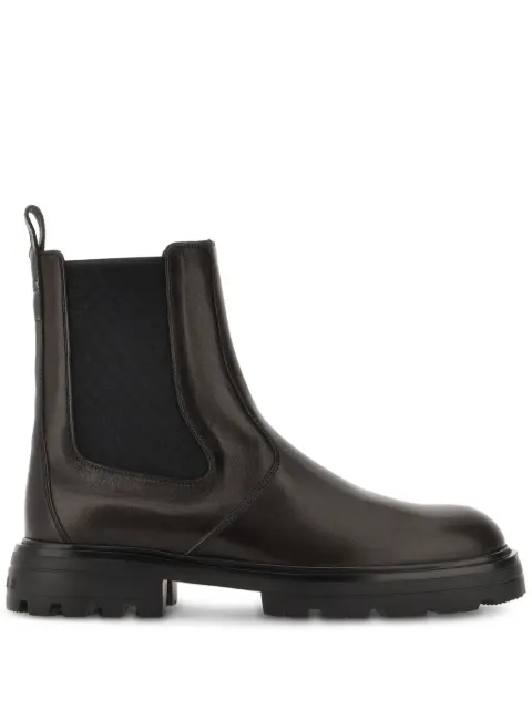 Hogan leather ankle boots Brown HXM6730FM60KXT